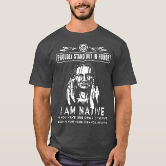 Stående med sten 1 t shirt