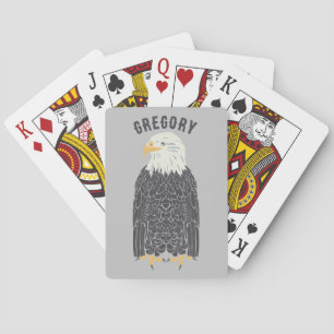 Stående Örn Illustration Personlig Casinokort
