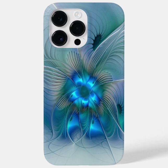 Stående ovationer, Abstrakt blå turkos Fractal (Baksida)