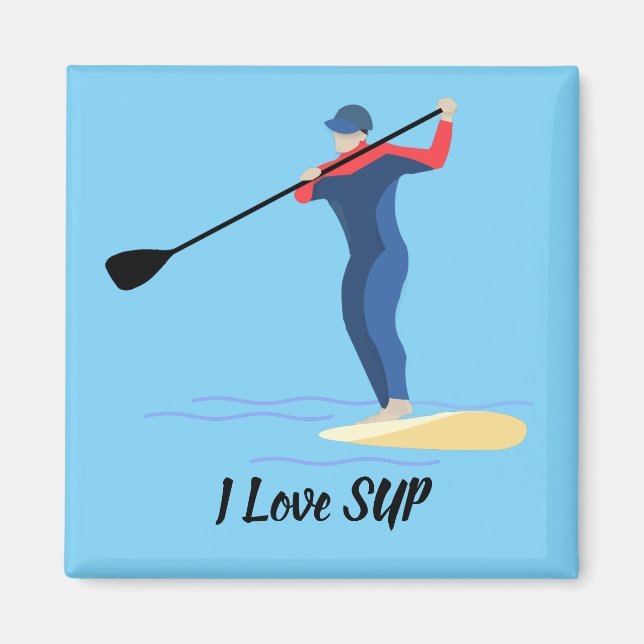 Stående Paddleboarding Magnet (Framsidan)