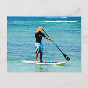 Stående Padle Board - Saipan, Mikronesien Vykort