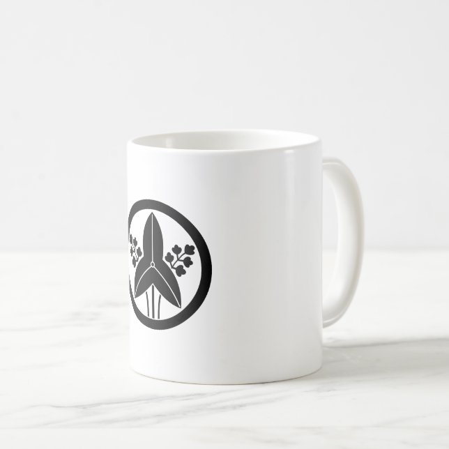 Stående pilspets i cirkel kaffemugg (Framsida höger)