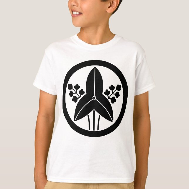 Stående pilspets i cirkel t-shirt (Framsida)