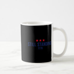 Stående Sedan 1776 Patriotiska Stjärnor 4:e Juli Kaffemugg