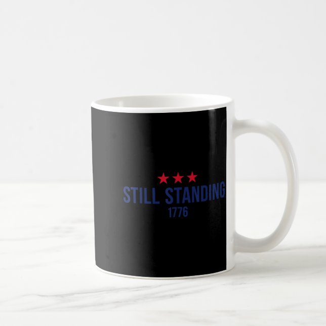 Stående Sedan 1776 Patriotiska Stjärnor 4:e Juli Kaffemugg (Höger)