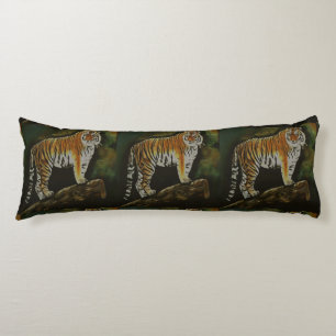 Stående Tiger Safari Animal Art Kroppskudde