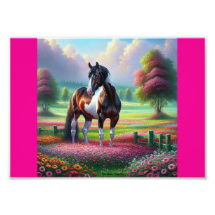 Stående vackert fototryck