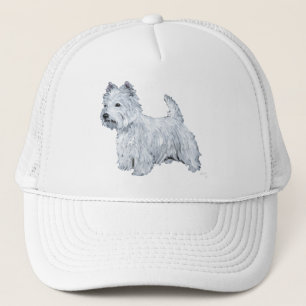 Stående Väster Highland White Terrier Truckerkeps