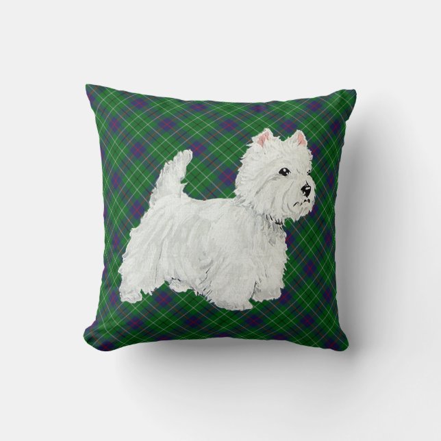 Stående Westie Kudde (Framsida)