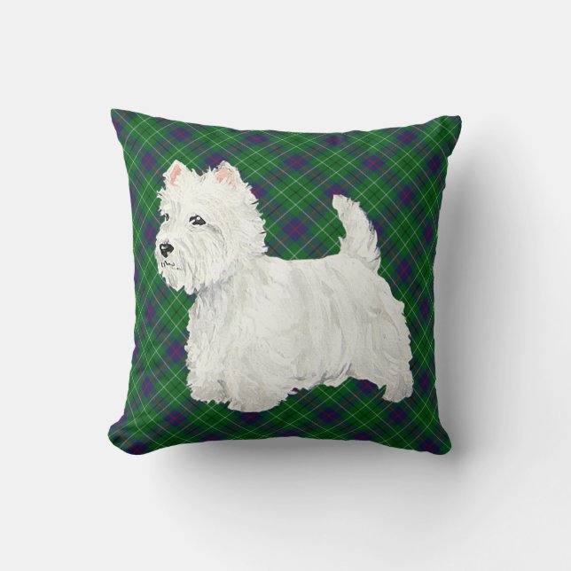 Stående Westie Kudde (Framsida)