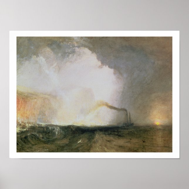 Staffa, Fingals Cave, 1832 (olja på arbetsyta) Poster (Framsidan)