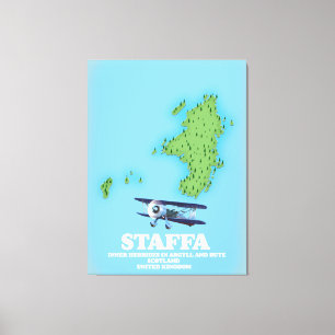 Staffa Inner Hebrides i Argyll och Bute, Skottland Canvastryck