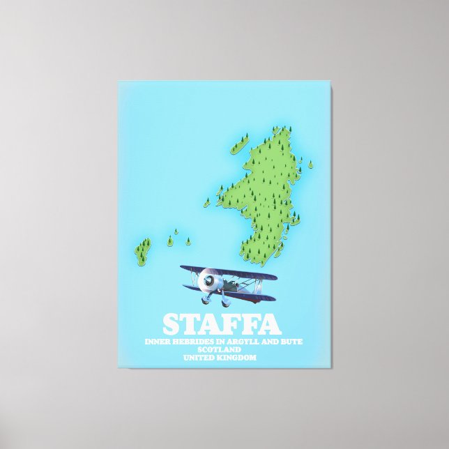 Staffa Inre Hebriderna i Argyll and Bute, Skottlan Canvastryck (Framsida)