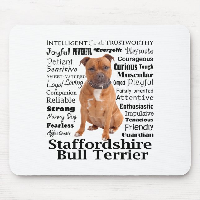 Staffie Egenskaper T Tröja  Musmatta (Framsidan)