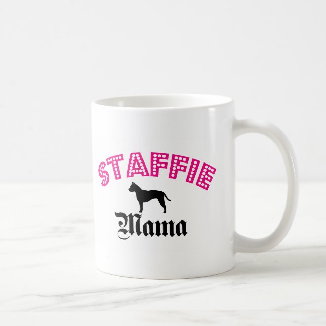 Staffie mammor kaffemugg (Höger)