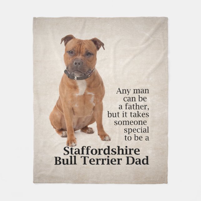 Staffie Pappa Fleece Blanket (Framsidan)