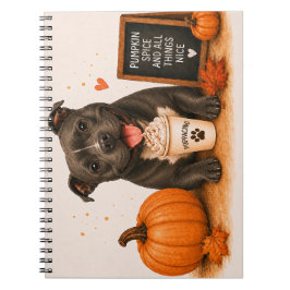 Staffie Pumpkin Spice Anteckningsbok