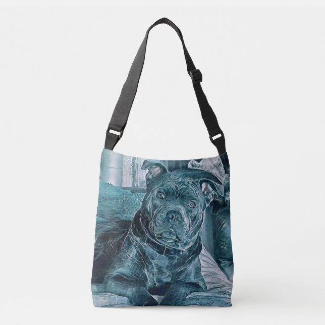 Staffie Tote Bag Axelväska (Framsida)