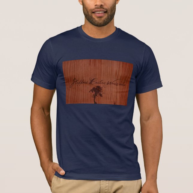 Stafford beställnings- Woodworkslogotyp T Shirt (Framsida)