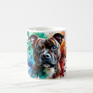🐾 Stafford Bull Terrier Älskare 🐾 Kaffemugg