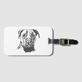 Stafford Bull Terrier Bagagebricka