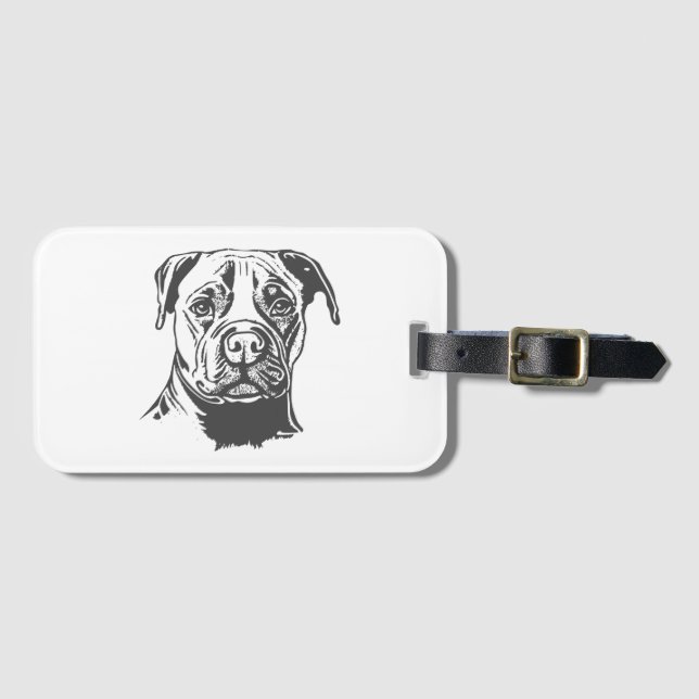 Stafford Bull Terrier Bagagebricka (Framsida horisontal)