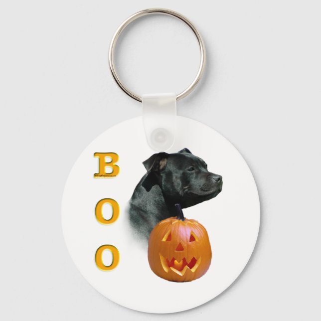 Stafford Bull Terrier Boo Nyckelring (Framsida)