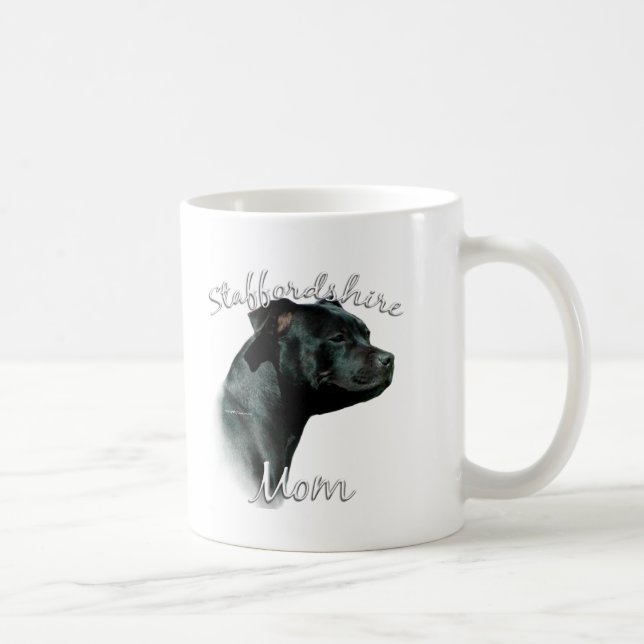 Stafford Bull Terrier Mamma 2 Kaffemugg (Höger)