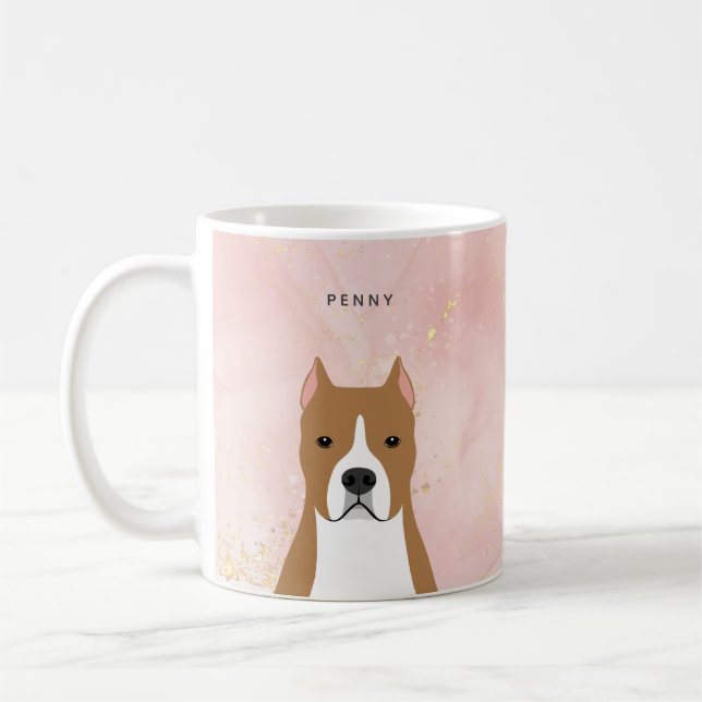 Stafford Bull Terrier Mugg (Vänster)
