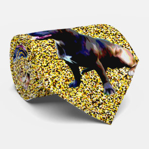 Stafford Bull Terrier on Guld, Neck Tie Slips