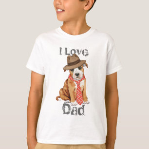 Stafford Bull Terrier Pappa Tee Shirt