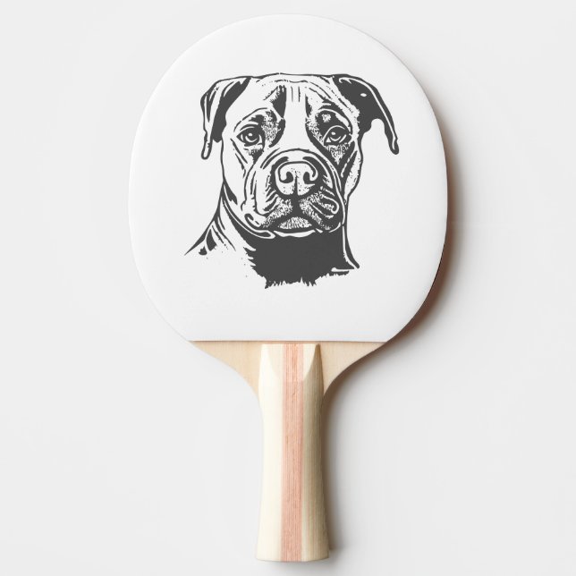 Stafford Bull Terrier Pingisracket (Framsidan)