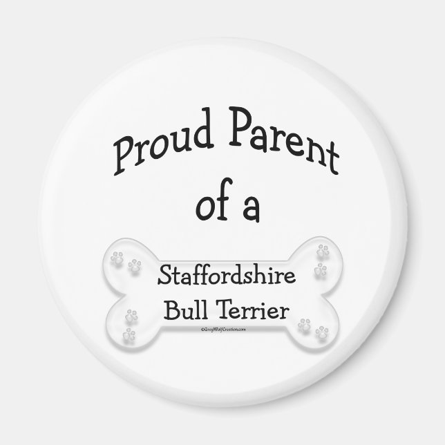 Stafford Bull Terrier Proud P... - Magnet (Framsidan)