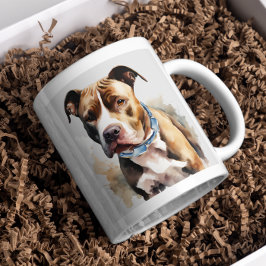 Stafford Bull Terrier The Gentle Guardian 🐾 Kaffemugg
