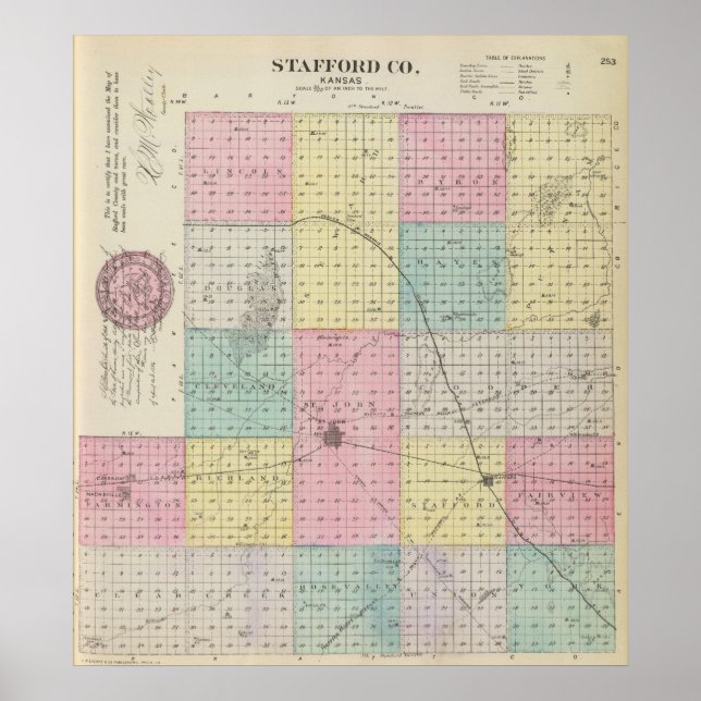 Stafford County, Kansas Poster (Framsidan)