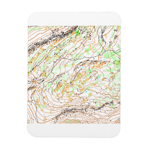 Stafford Meadows Orienteering Karta Magnet