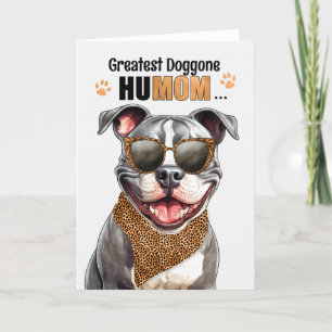 StaffordDshire Hund Underbarare HuMOM Mors dag Helgkort