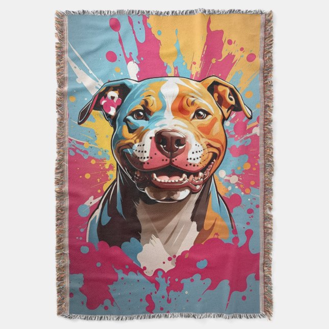 Staffordshire Birthday Fun  Filt (Framsidan Vertikal)