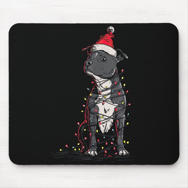Staffordshire Bull Terrier Christmas Graphics Dog  Musmatta (Framsidan)