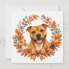 Staffordshire Bull Terrier Höst Anteckningskort