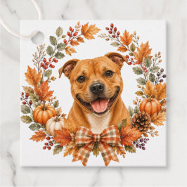 Staffordshire Bull Terrier Höst Gåvor Etiketter
