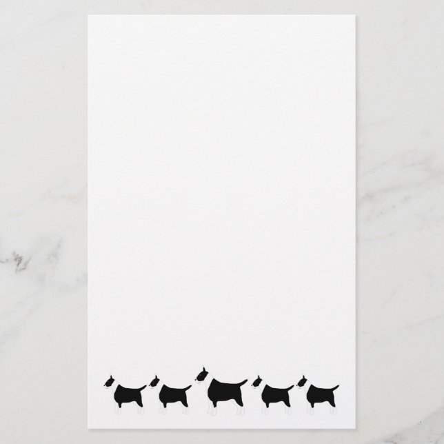 Staffordshire Bull Terrier Hund Design Brevpapper (Framsida)