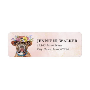 Staffordshire Bull Terrier Returadressetiketter Returadress Etikett