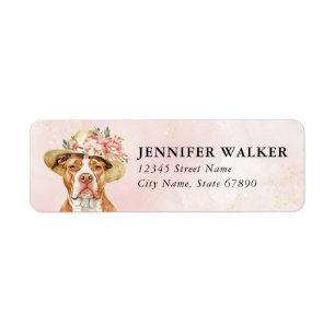Staffordshire Bull Terrier Returadressetiketter Returadress Etikett