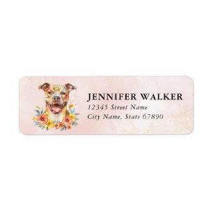 Staffordshire Bull Terrier Returadressetiketter Returadress Etikett