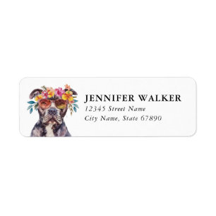 Staffordshire Bull Terrier Returadressetiketter Returadress Etikett