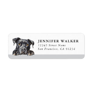 Staffordshire Bull Terrier Returadressetiketter Returadress Etikett