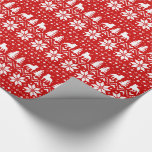 Staffordshire Bull Terrier SIlhouettes jul Presentpapper<br><div class="desc">Röd och vit julgosfrö från sticka med stil mönster med Staffordshire Bull Terrier silhouettes. Upptäck någons helgdag med en speciellare gåva som är inslagen i den här söta Staffiren...  papprare. Ta en titt på Jenns Doodle World om du vill ha ännu fler festila julaftnar för älskare av många hundraser.</div>