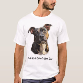 Staffordshire Bull Terrier Skapa Din Egen Text T Shirt