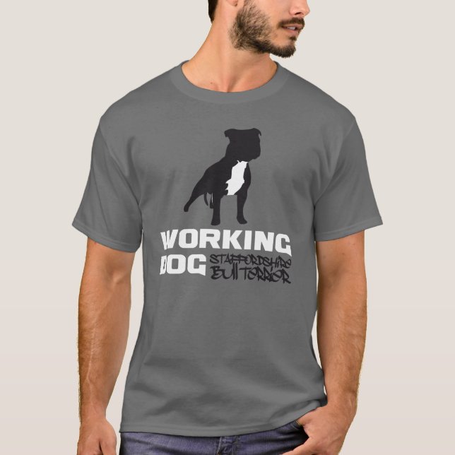Staffordshire Bull Terrier T-shirt (Framsida)